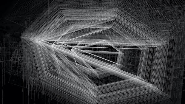 Isola — immagine ufficiale della performance audiovisiva / official audiovisual performance visual